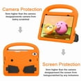 thumbnail image 5 of Dteck iPad Mini 6 Case for Kids, iPad Mini 6th Generation 2021 Durable Lightweight Case , Durable EVA Foam Shockproof Protective Cover with Handle Stand for 8.3 inch Apple iPad Mini 6, Orange, 5 of 8
