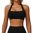 thumbnail image 1 of Sujetador deportivo  for mujer, cuello cuadrado, sin costuras, acolchado, for yoga, entrenamiento, camiseta sin mangas, 1 of 6