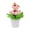 Pink, variant on Orange Easter Flower Pot Decoration With Colorful Foam Eggs, Realistic Green Leaves And Elegant White Pot For Spring Home Decor, Tabletop Centerpiece And Holiday Celebration