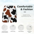 thumbnail image 5 of Balery Brown Black Cow Mens Swim Trunks Swim Shorts for Men Quick Dry Inseam Beach Shorts with Compression Liner Pocket-XX-Large, 5 of 9