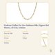 thumbnail image 2 of Cadena Collar De Oro Italiano 10k, Figaro 3x1 Hueca, 55 Cm, 5.3mm, 2 of 5