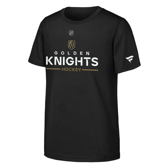 Youth Fanatics Black Vegas Golden Knights Authentic Pro Wordmark T-Shirt