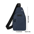thumbnail image 3 of SLYNSHome Chest Bag for Men Lightweight Durable Crossbody Shoulder Bag Large Capacity Travel Daily Use Fashion Casual - Blue, 3 of 7
