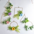 thumbnail image 2 of Guirnalda de aro floral, 3 piezas de flores artificiales para colgar en la pared, guirnalda de aro para boda, decoración de pared de guardería, 12 Sincero  Hogar, 2 of 9