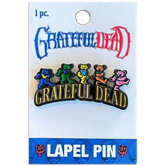 Grateful Dead Dancing Bear Logo 1.5" Lapel Pin