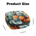 thumbnail image 2 of 1Pc Cute Period Bag Menstrual Cup Pouch, Large Storage Bag Sanitary Purse for Sanitary Napkin Pads, Pineapple Aesthetic Pattern Pads Organizer for Girls Women, 2 of 6