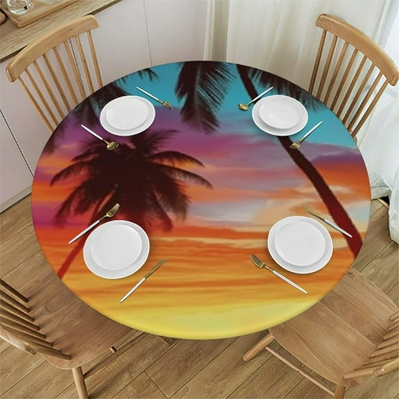 Round Fitted Tablecloth
