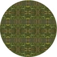 thumbnail image 1 of Ahgly Company Indoor Round Patterned Milk Chocolate Brown Area Rugs, 8' Round, 1 of 6