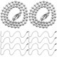 thumbnail image 1 of 100 Uds. Cadenas de cuentas reemplazables llaveros ajustables cadenas de etiquetas de hierro suministro de etiquetas, 1 of 6