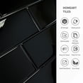 thumbnail image 6 of 10-Pack Black Peel and Stick Backsplash Subway Tile, 10"x10" Self-Adhesive Stick on Backsplash Wall Tile Sticker for Kitchen Bathroom, 6 of 6
