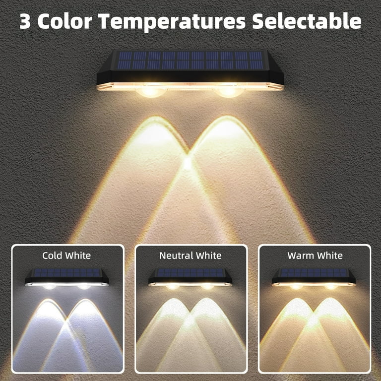 SZRSTH Solar Deck Lights, Waterproof 3-Mode, 6-Pack photo 4