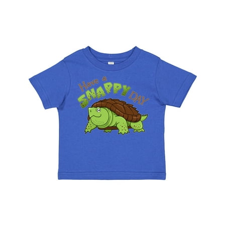 

Inktastic Have a Snappy Day- Cute Turtle Gift Toddler Boy or Toddler Girl T-Shirt