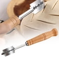 thumbnail image 6 of 1Pcs Bread Lame Dough Scoring Tool with 5 Blades & Leather Cover, Wooden Handle Bread Scorer for Artisan Sourdough Baking, 18.5cm/7.28in, 6 of 9