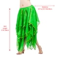 thumbnail image 4 of 37.8in 120D Chiffon Skirt Women's Belly Dance Skirt with Trimed Gold Sequins,1,1,1,37.8inch,Red, 4 of 5