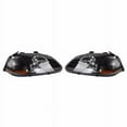 thumbnail image 3 of Fithood 2pcs Front Left Right Headlights for Hondaf Civic 1996-1998 2/3/4dr Models Only Black, 3 of 5