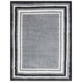 thumbnail image 4 of SAFAVIEH Border & Stripe Hyram Bordered Shag Runner Rug, Grey/Black, 2'2" x 8', 4 of 4