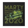 thumbnail image 3 of 9 Crowns Tees Marty Don't Go To 2020 Funny Graphic T-Shirt (Juniors Black, XS), 3 of 3