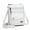 White-1, variant on Spencer Small Crossbody Bags for Women, PU Leather Cell Phone Crossbody Wallet Purses with RFID Card Slots, Double Compartment, Black