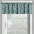 thumbnail image 2 of Ambesonne Blue Window Valance, Valentines Romantic Love, 54" X 12", Blue Brown and Vermilion, 2 of 5