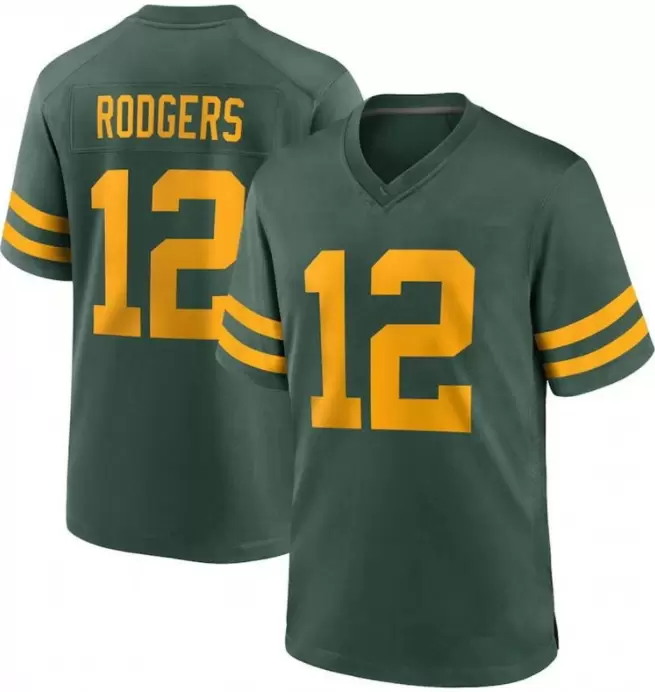 NFL_Men Aaron Rodgers Football Packer Jersey Quay Walker Christian Watson  Devonte Wyatt Jones Jaire Alexander AJ Dillon Randall Cobb love Gray  Fashion 