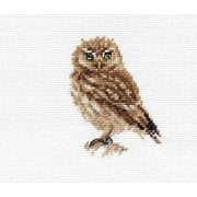 Counted Cross-Stitch Kit Owl 0-166 by Alisa Needlework Bird Brown Easy Nature