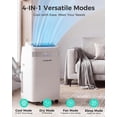 thumbnail image 3 of HAUSHOF 12000 BTU Portable Air Conditioners, Portable AC with Cool, Fan, Dry & Sleep Mode, AC Unit Portable with 35°-70° Auto Swing, Remote Control, 24H Timer, with Window Kit & Exhaust Hose Sleeve, 3 of 8