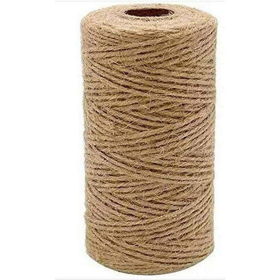 XmhyTop 4mm 54yards Jute Twine Long Twine String for Crafts Gift Wrapping Packing Gardening Wedding Decor