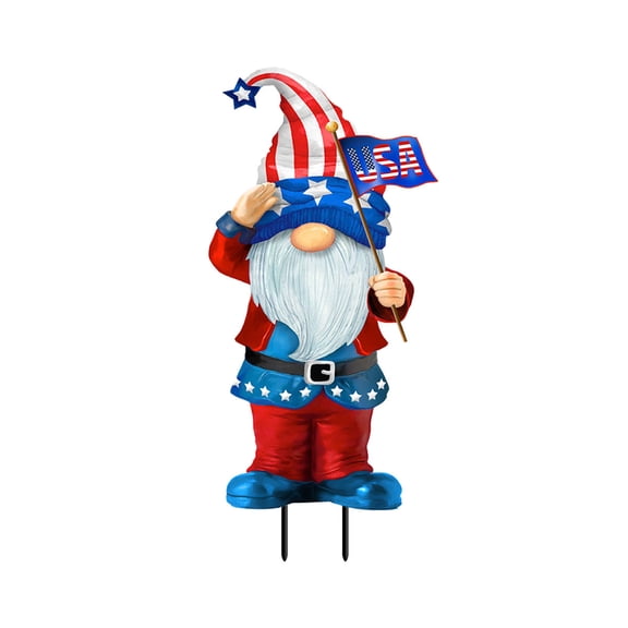 Briarwood Lane Patriotic Gnome Metal Art