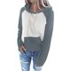 thumbnail image 1 of Gibobby Sudadera de Manga Larga Sudaderas con capucha informales para mujer Bloque de color Sudaderas con cordón de manga larga Tops ligeros con bolsillo （Gris， L), 1 of 5