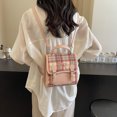 thumbnail image 4 of Mochila a cuadros para niñas, versión coreana, 2025, 4 of 5