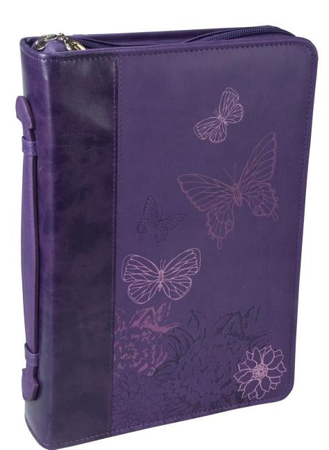 Luxleather Purple Butterflies Lg