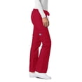 thumbnail image 3 of Adar Universal Women's Straight Leg Scrub Pants, Drawstring, Durable Poplin, Black, 3 of 7