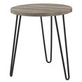 Ameriwood Home Owen Retro Round End Table, Multiple Colors