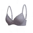 thumbnail image 1 of Betivan Women's Bra Solid Color Lace Underwire Push-Up Anti-Sagging Breathable Soft High Elasticity Non-Slip Adjustable Shoulder Straps Summer Daily Casual Office Fashion Everyday Comfort Bra, 1 of 9