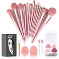 thumbnail image 1 of Koccido Brochas de maquillaje, 22 piezas, kit de maquillaje, brocha para base, brocha para sombra de ojos, juego de brochas de maquillaje (juego de 22 piezas rosa), 1 of 5