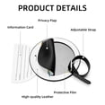 thumbnail image 4 of Whale 2pcs PU Leather Round Bag Tags Suitcase Handbag Tags with Privacy Cover and Name ID Tag for Travel Luggage, Handbags, Backpacks, School Bags, 4 of 6