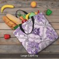 thumbnail image 6 of Single Shoulder Bag Convenience Bag 19.6×15.7×5.9in Light And Weight-Free Main Pocket Large Portable And Single Shoulder Back Mediumpurple Moroccan Trellis Hand-Drawn Sketch_2, 6 of 7