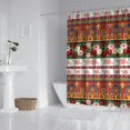 thumbnail image 2 of Pioneer Flower Floral Print Pattern Shower Curtain 84"x72", Bathroom Decorative Shower Curtain Set with 12 Hooks, Waterproof Washable, 2 of 6