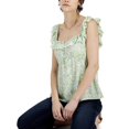 thumbnail image 2 of INC Womens Ruffled Square Neck Shell, 2 of 3
