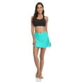 thumbnail image 2 of Charmo Women's Swim Skirt High Waist Swim Skirt with Briefs Bikini Tankini Bottom Solid Swimdress Skirt, 2 of 7