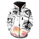 thumbnail image 1 of Sudadera con capucha y cremallera para hombre, de manga larga y gran tamaño, con diseño abstracto de ojos de tigre, ideal para la primavera de 2024. Chaquetas informales con capucha para adolescentes., 1 of 6