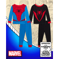thumbnail image 2 of Marvel Boys' Pajamas - 4 Piece Spiderman Halloween Costume Long Sleeve Top & Pants Set (2T-10), 2 of 7