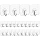 thumbnail image 1 of Ganchos adhesivos para cocina, ganchos para pared, 24 paquetes, para uso pesado, 13,2 lb (máx.), colgadores sin clavos, con ganchos inoxidables, utilidad reutilizable Feliz Sencillez, 1 of 5