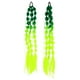 thumbnail image 1 of Peluca Afro larga con lazos para el cabello, trenzas de burbujas coloridas, extensiones de cabello para mujeres y niñas, Festival Rave y eventos musicales, 2 uds., 1 of 7