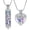 A-Colorful, variant on 2PC Tree of Life Urn Necklace for Ashes with Hollow Vial Cylinder Heart Cremation Jewelry Mini Keepsake Memorial Lockets for Holder Women Men Pets Ash