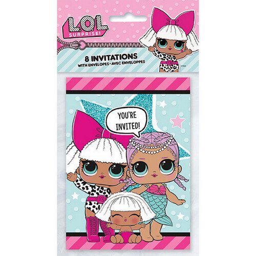 Lol Surprise Invitations 8 Walmart Com