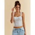 thumbnail image 5 of Women'S Square Neck Sleeveless Tank Tops Basic Tight T Shirts White S, 5 of 10