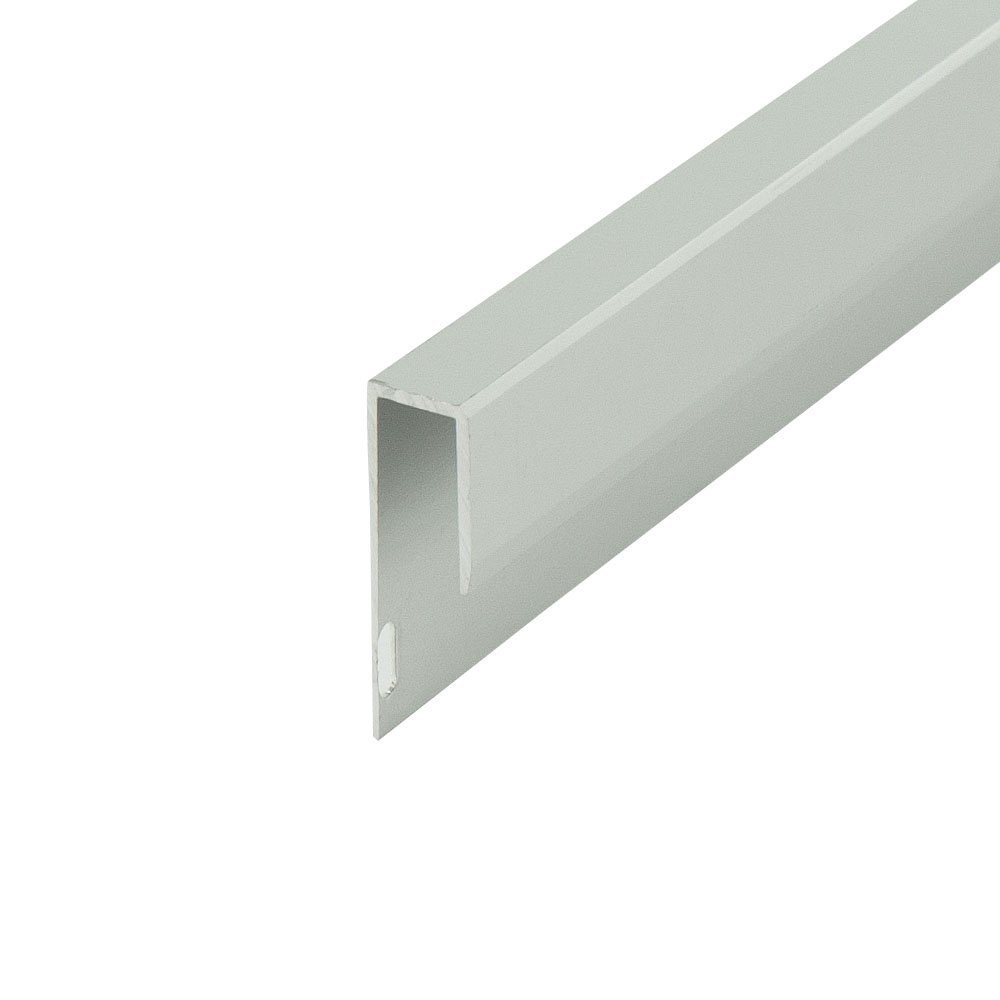 Outwater Aluminum J Channel Fits Material 1/4 to 9/32 Inch Clear