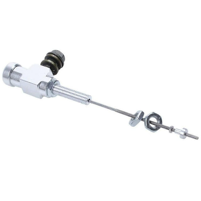 Motorcycle Hydraulic Clutch Master Cylinder Rod Brake Pump M10x125mm Aluminum silver