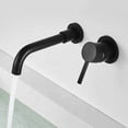 thumbnail image 3 of Esatto Grifo monomando con maneral negro a muro para lavabo o tarja GB-052, 3 of 7